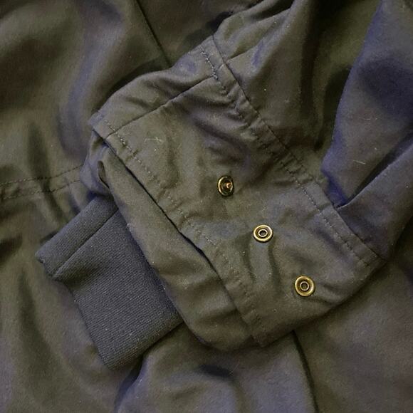 Zero Restriction Jacket Mens Medium Navy Blue Pullover Golf Windbreaker 1/4 Snap - Picture 6 of 15